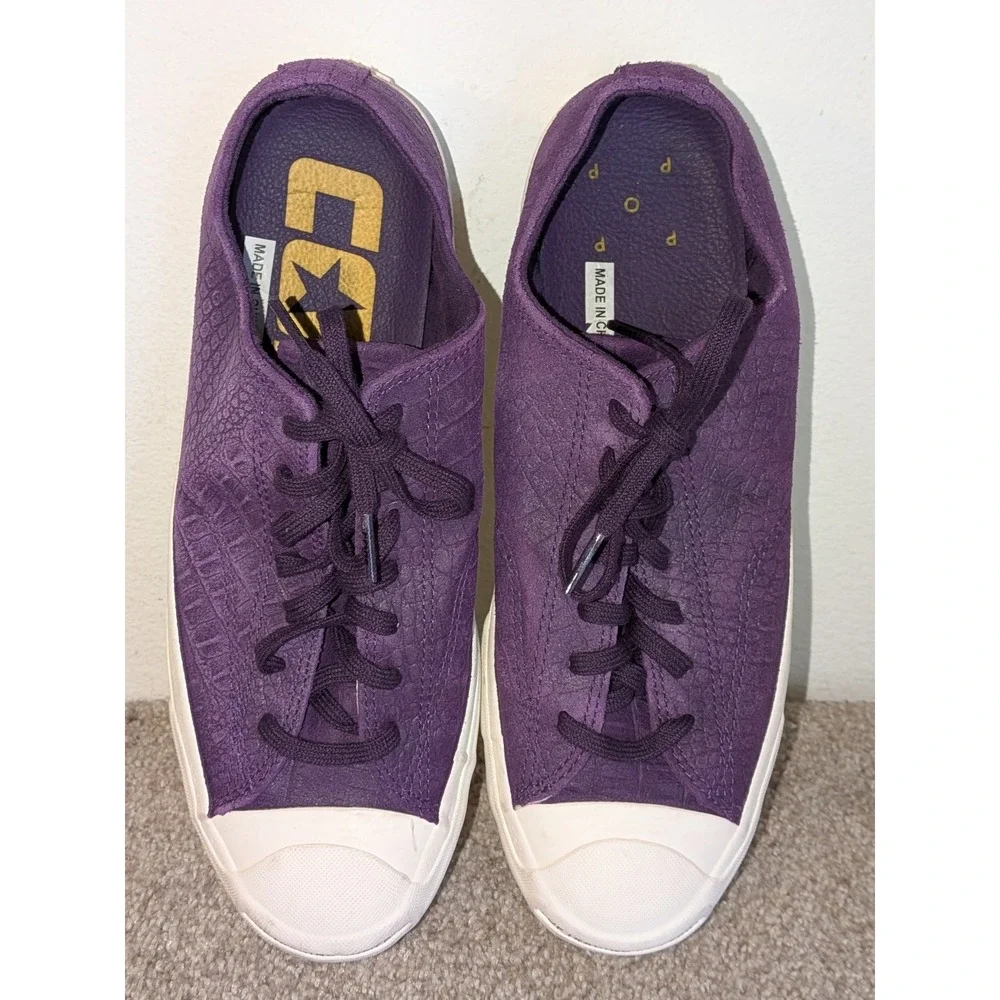 Converse X Pop Trading Company Jack Purcell Pro Purple Croc 170544C Mens 9.5‎